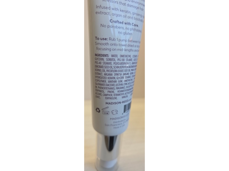 Madison Reed Tame Color Protecting Smoothing Cream, 2 fl oz/60 mL.