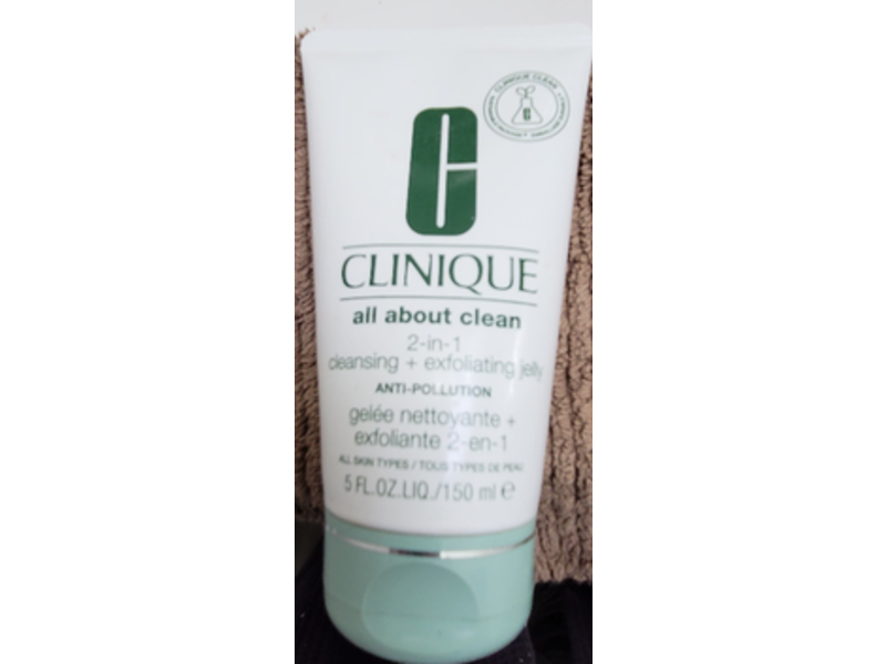 Clinique 2-In-1 Cleansing + Exfoliating Jelly, 5 fl oz/150 mL