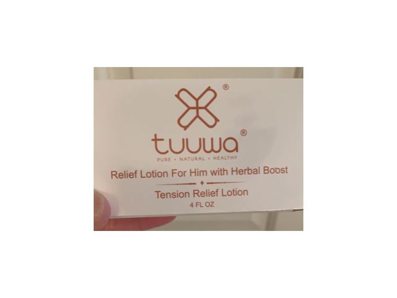 Tuuwa Tension Relief Lotion For Him With Herbal Boost, 4 fl oz