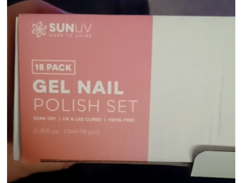 Sunuv Gel Nail Polish Set, 0.25 fl oz/7.5 mL