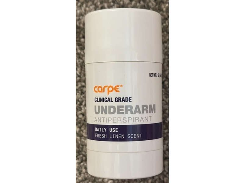 Carpe Clinical Grade Underarm Antiperspirant, Fresh Linen, 2 oz/56 g