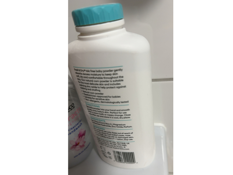 Fresh & Dry Talc Free Baby Powder, 250 g