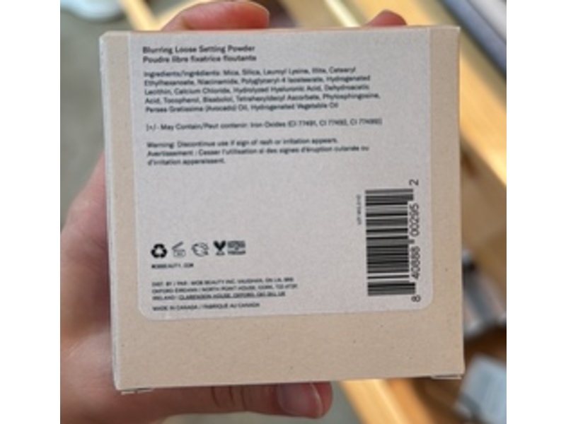 MOB Blurring Loose Setting Powder, Translucent, 0.35 fl oz/10 g