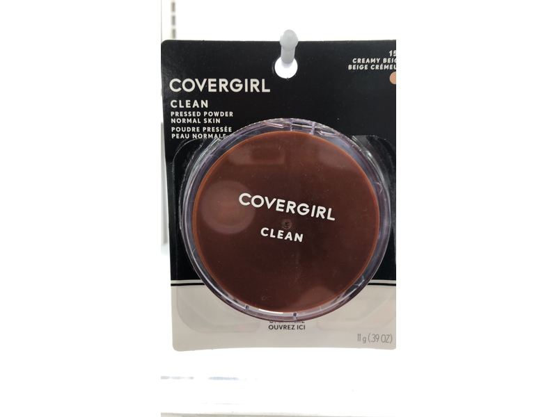 CoverGirl Clean Pressed Powder, Creamy Beige (150), 11g