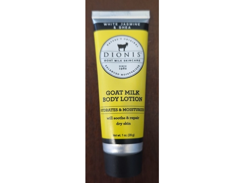Dionis Hydrates & Moisturizes Goat Milk Body Lotion, White Jasmine & Shea,1 oz/28 g
