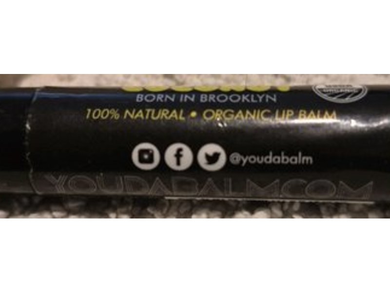You Da Balm Organic Lip Balm, Coconut, 0.15 fl oz/4.25 g, Pack Of 3