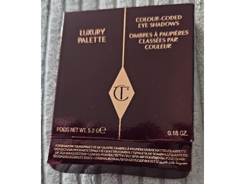 Charlotte Tilbury Luxury Colour Coded Eye Shadow Palette, The Golden Goddess, 0.18 oz/5.2 g