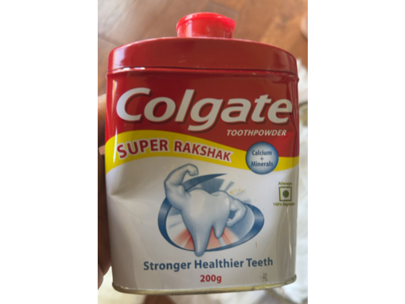 Colgate Stronger Healthier Teeth Super Rakshak Toothpowder, Calcium + Minerals, 7 oz/200 g, Pack Of 2