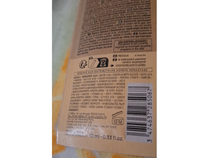 Kerastase Paris Gloss Absolu Bain Hydra Glaze Shampoo, 0.33 fl oz/10 mL