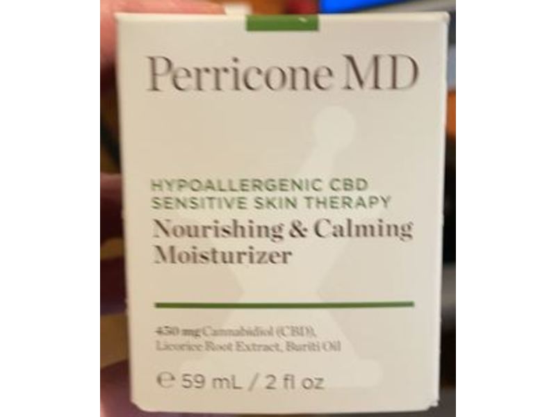 Perricone MD Hypoallergenic Cbd Sensitive Skin Therapy Nourishing & Calming Moisturizer, 2 fl oz/59 mL