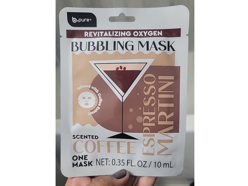 b.Pure Revitalizing Oxygen Bubbling Mask, Coffee, 0.35 fl oz/10 mL, 1 Count