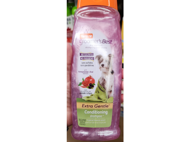 Hartz Groomers Best Dog Conditioning Shampoo, 18 fl oz/532 mL
