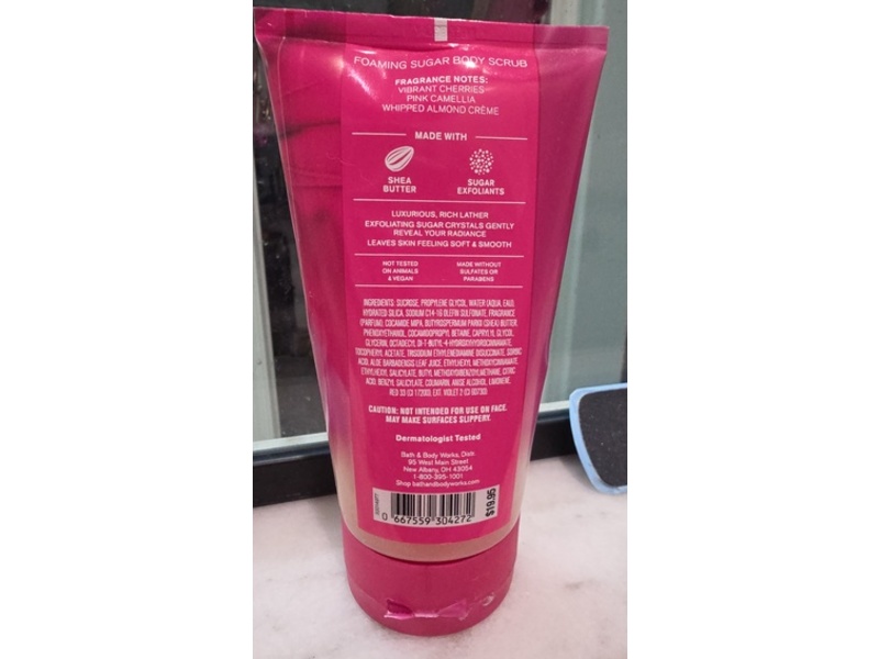 Bath & Body Works Foaming Sugar Body Scrub, Perfect In Pink, 8 oz/226 g