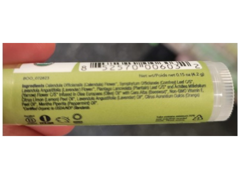 All Good Organic Lip Balm, Original, 0.15 oz/4.2 g