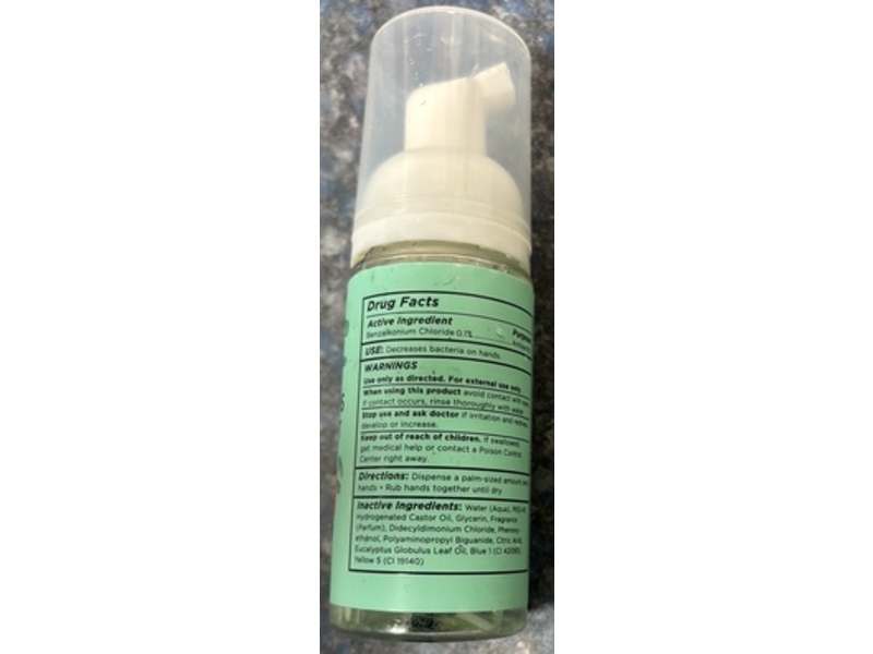 Scentfull Foaming Hand Sanitizer, Eucalyptus Spearmint, 1.7 fl oz/50 mL