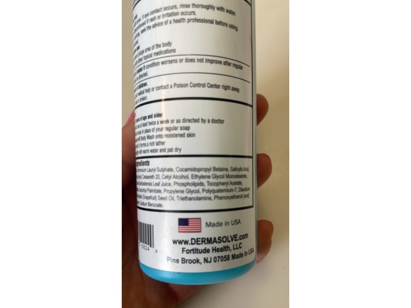 Derma Solve Psoriasis Medicated Body Wash, Salicylic Acid, 8 fl oz/240 mL, Pack Of 2