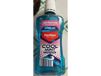 Dentitex Alcohol Free Mouthwash, Cool Mint, 500 mL