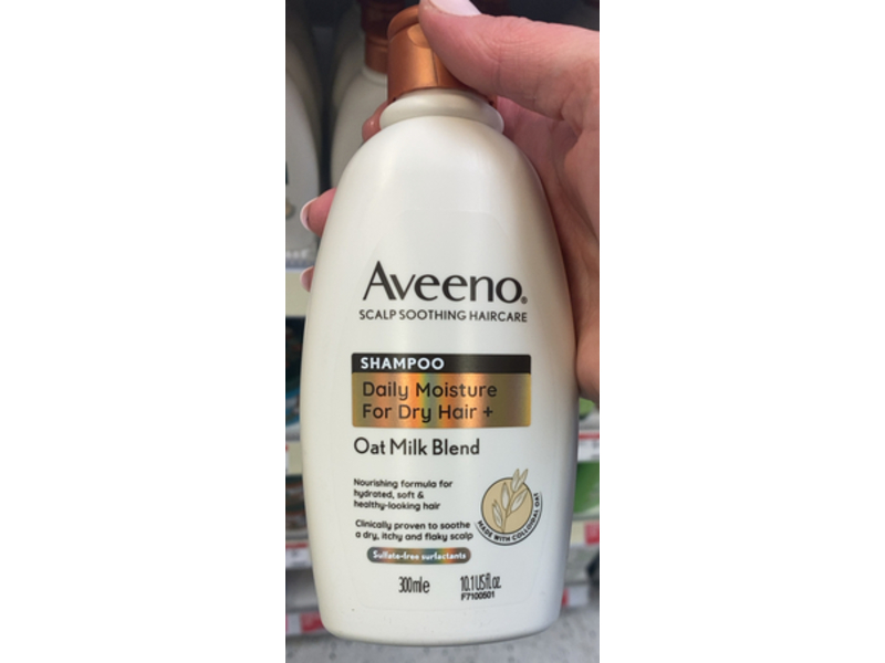 Aveeno Scalp Soothing Daily Moisture Shampoo, Oat Milk, 10.1 fl oz/300 mL