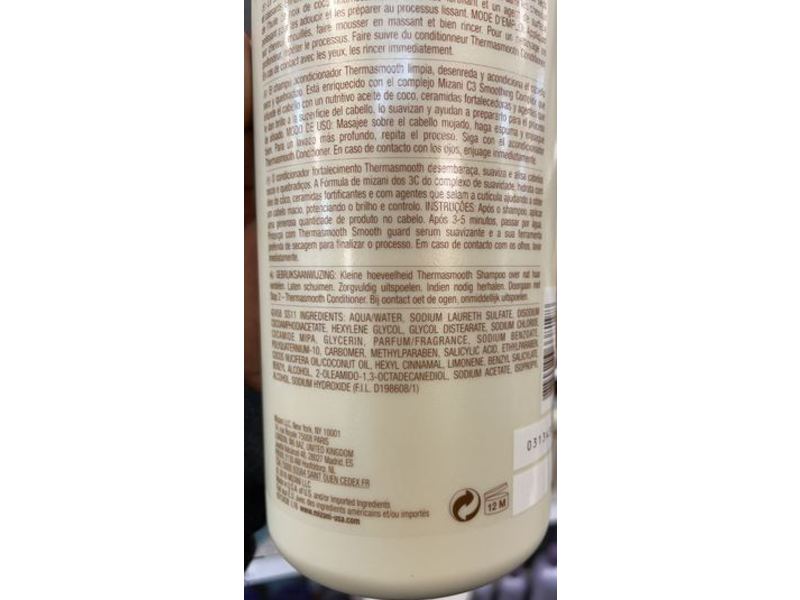 MIZANI Thermasmooth Thermasmooth Shampoo, 33.8 fl oz/1000 mL