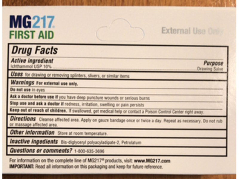 MG217 First Aid Drawing Salve, 1 oz/28.3 g