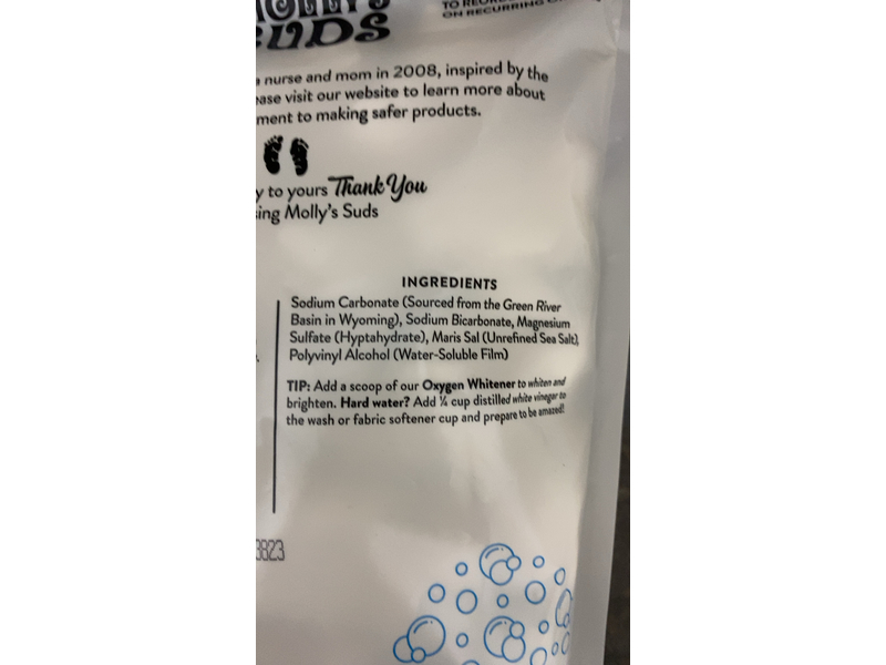 Molly's Suds Laundry Pods, 29.63 oz/0.84 Kg, 60 Count