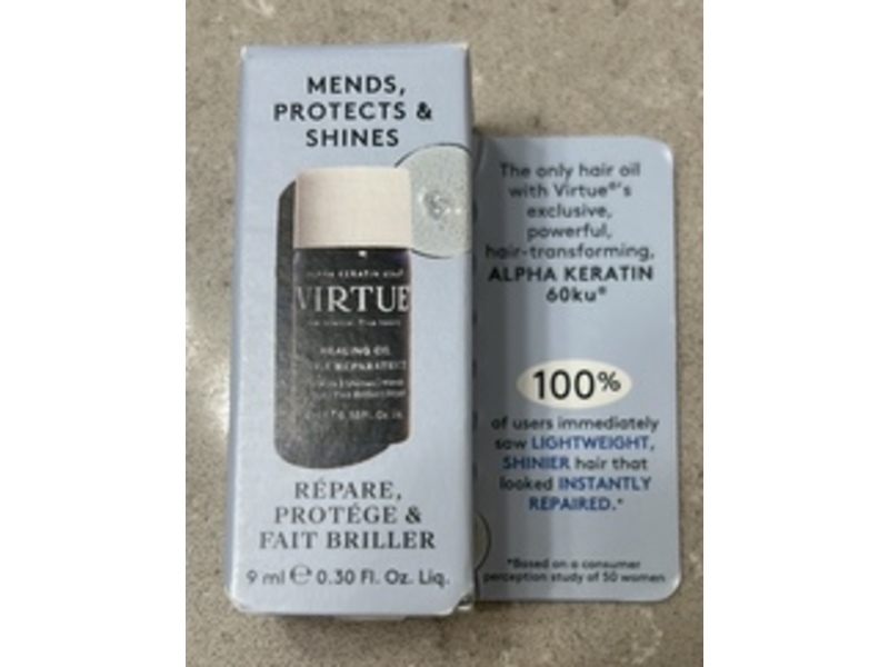 Virtue Mends, Protects & Shines Healing Oil, 0.30 fl oz/9 mL