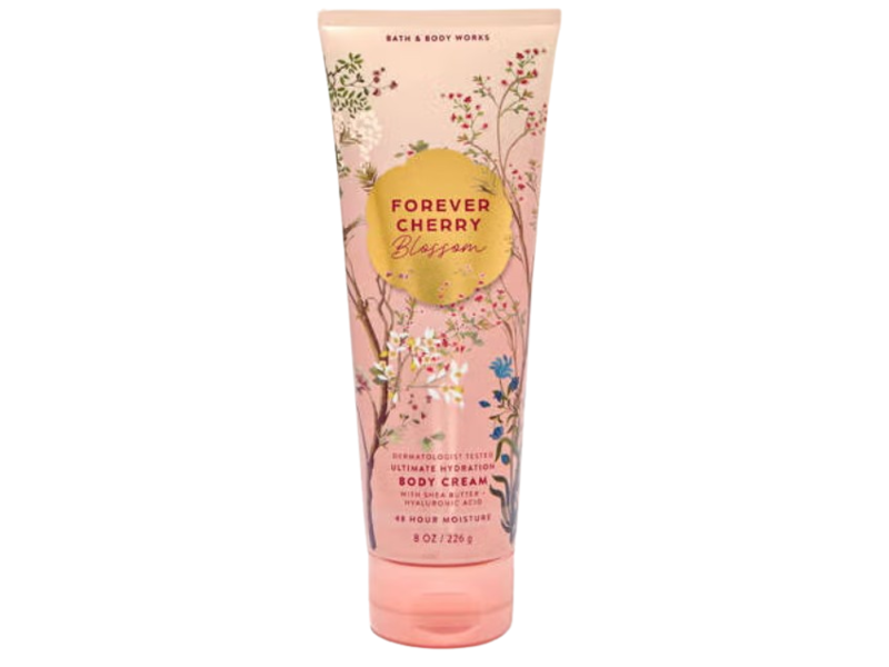 Bath & Body Works Ultimate Hydration Body Cream, Forever Cherry Blossom, 8 oz/226 g