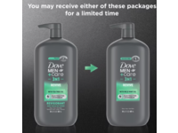 Dove Men + Care 3N1 Body + Face + Hair Wash, Wild Mint Oil, 30 fl oz/887 mL, Pack Of 3 - thumbnail 2