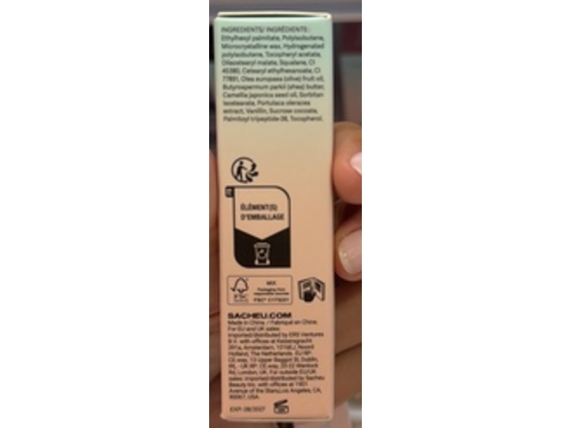 Sacheu Lip Elixir Lip Glaze Elixir, 01 Bunny Ear, 0.12 fl oz/3.5 mL