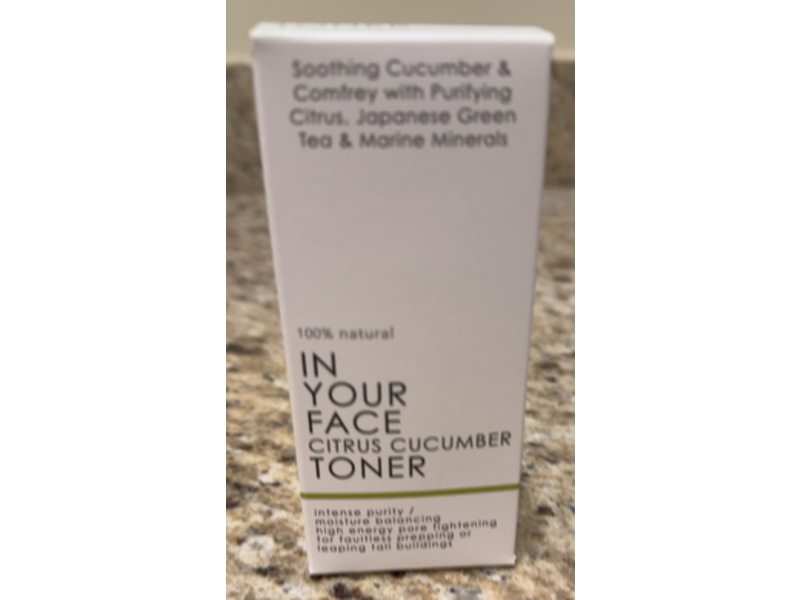 In Your Face Toner, Citrus Cucumber, 4 fl oz/120 mL