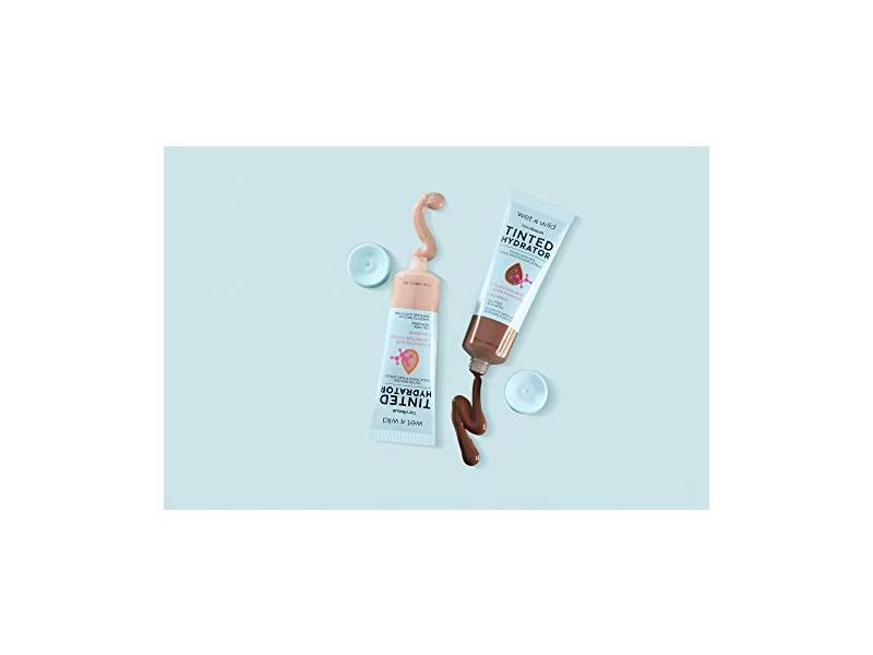 Wet n Wild, Bare Focus Tinted Hydrator Tinted Foundation Hyaluronic Acid, Medium Tan, 0.91 fl oz/27 mL