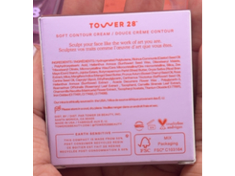 Tower 28 Sculptino Soft Contour Cream, Hammer, 0.16 oz/4.5 g