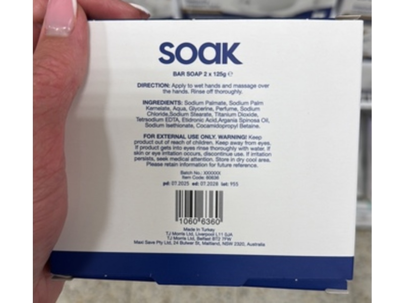 Soak Moisturizing Cream Bar Soap, 125 g, Pack Of 2