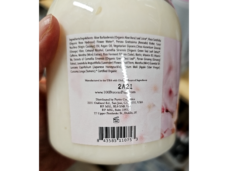 100% Pure Glossy Locks Grow More Conditioner, 16 fl oz/474 mL