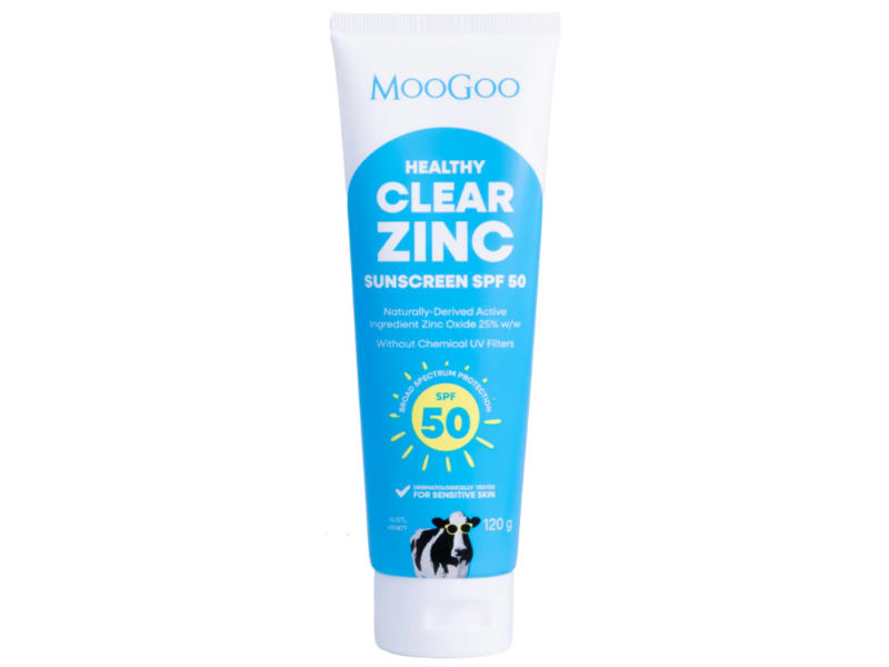 MooGoo Healthy Clear Zinc Sunscreen, SPF 50, 120 g