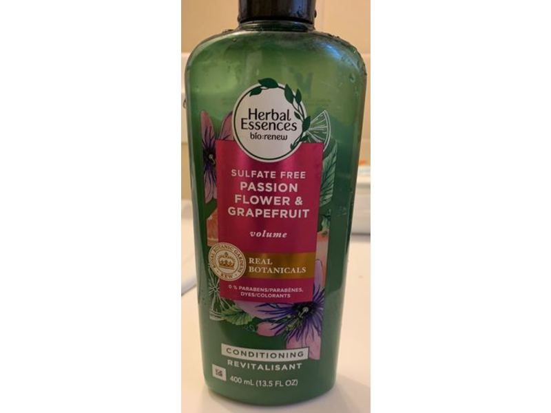 Herbal Essences Bio:Renew Conditioner, Sulfate Free, Passion Flower & Grapefruit, Volume, 13.5 fl oz/400 mL