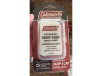 Coleman Biodegradable Dishes & Hands Camp Soap Sheets, 25 Count - Image 3