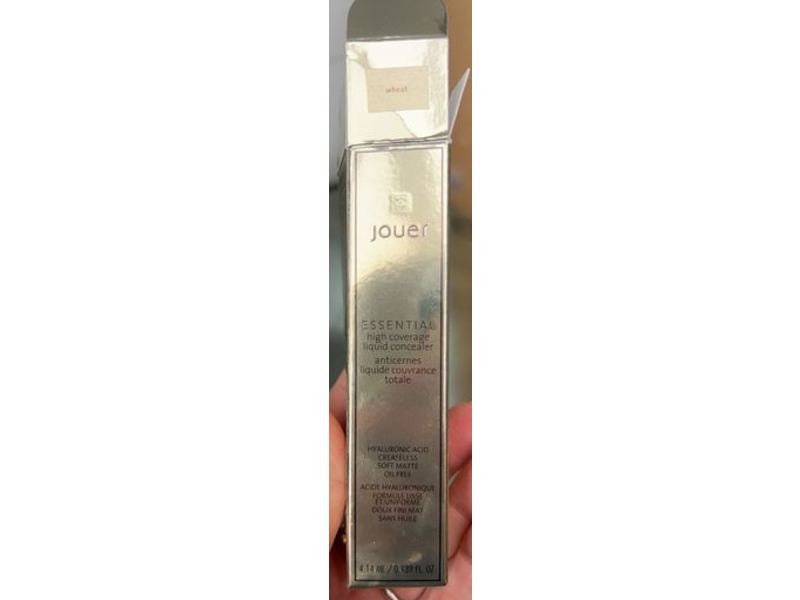 Jouer Essential High Coverage Liquid Concealer, Wheat, 0.139 fl oz/ 4.14 mL