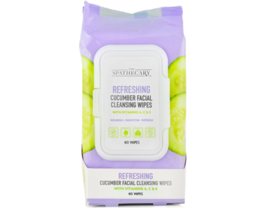 The Spathecary Refreshing Facial Cleansing Wipes, Vitamin A, C & E, 30 Count, Pack Of 2