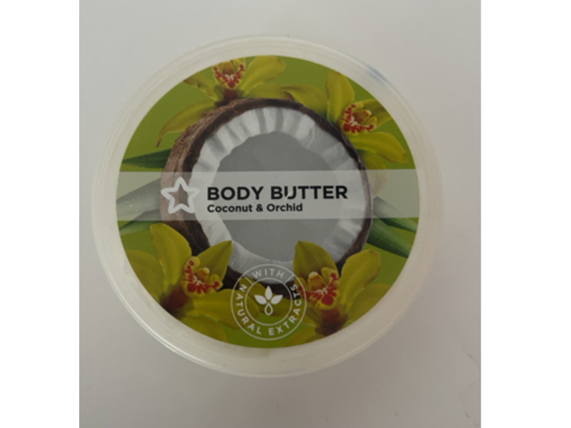 Superdrug Body Butter, Coconut & Orchid, 200 mL