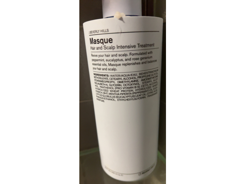 J Beverly Hills Hair & Scalp Masque Intensive Treatment, 12 fl oz/340 mL