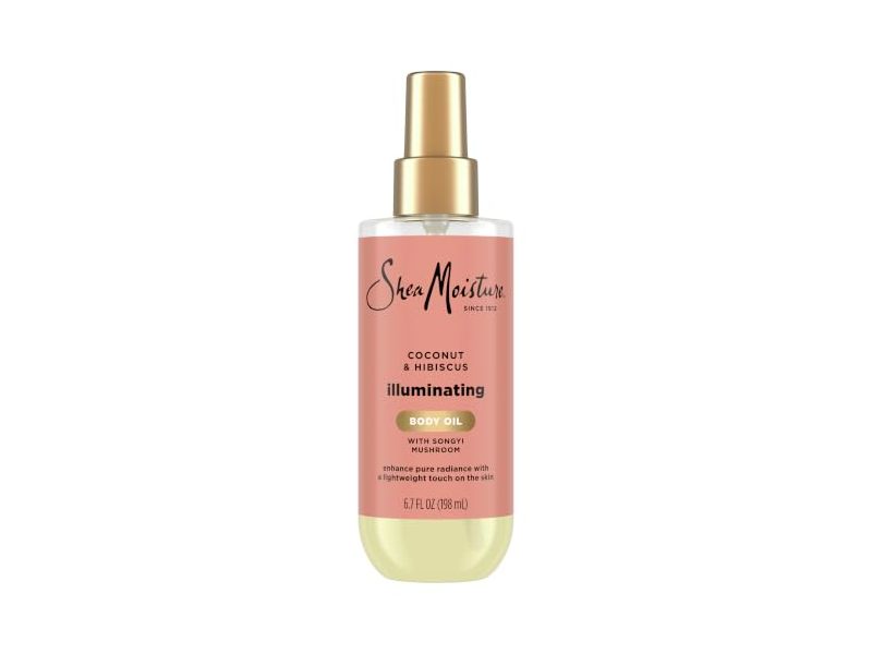 SheaMoisture Illuminating Body Oil, Coconut & Hibiscus, 6.7 oz/198 mL