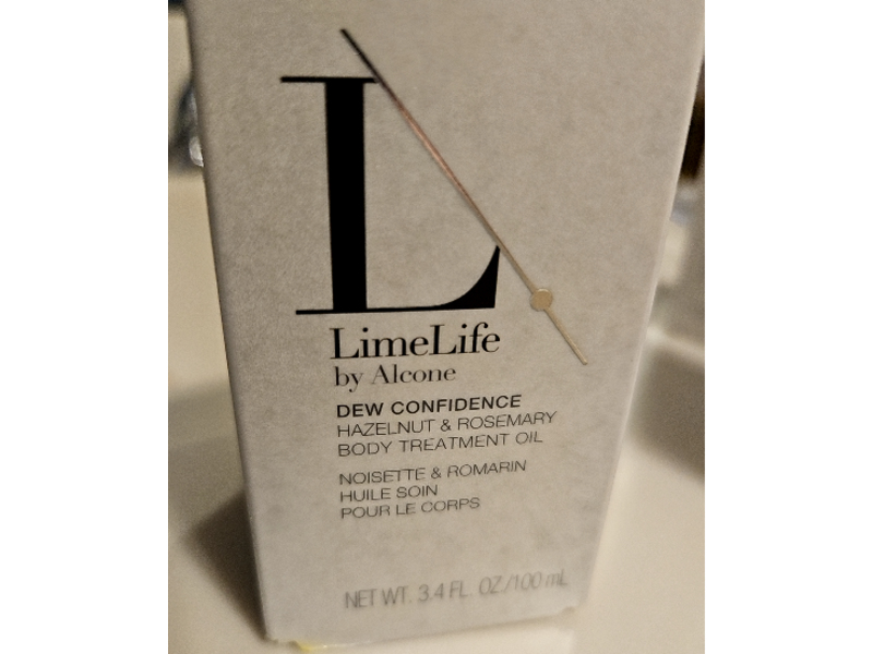 Limelife By Alcone Dew Confidence Body Treatment Oil, Hazelnut & Rosemary, 3.4 fl oz/100 mL