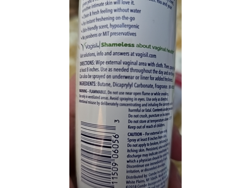 Vagisil Dry Wash, Scentsitive White Jasmine, 2.6 oz/73 g