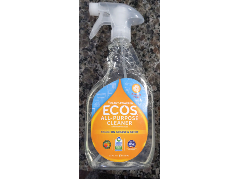 Ecos All-Purpose Cleaner, Orange Plus, 22 fl oz/650 mL