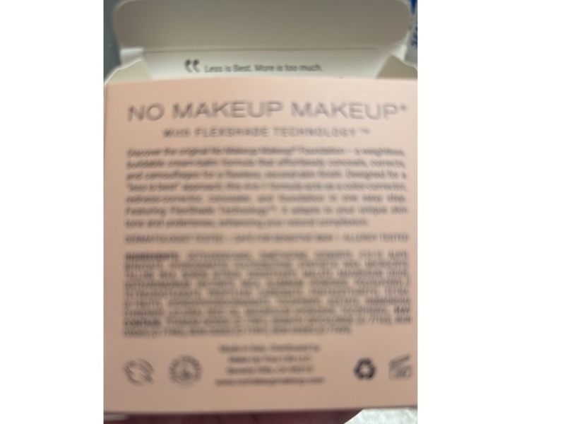 No Makeup Makeup Foundation, 07 Almond, 0.2 oz/8.3 g