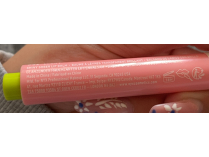 NYX Fat Oil Slick Click Shiny Lip Balm, Clout, 0.07 oz/2 g