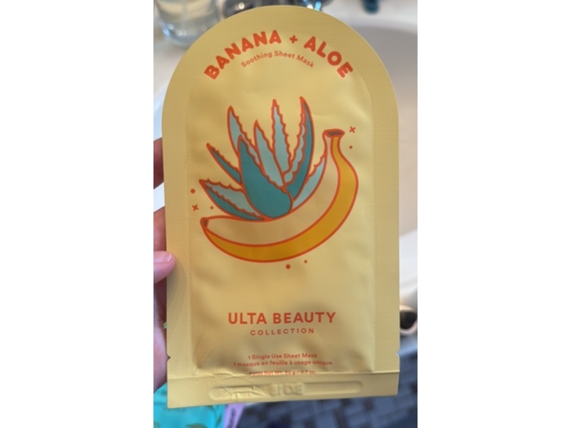 Ulta Beauty Collection Soothing Sheet Mask, Banana + Aloe, 0.7 oz/20 g