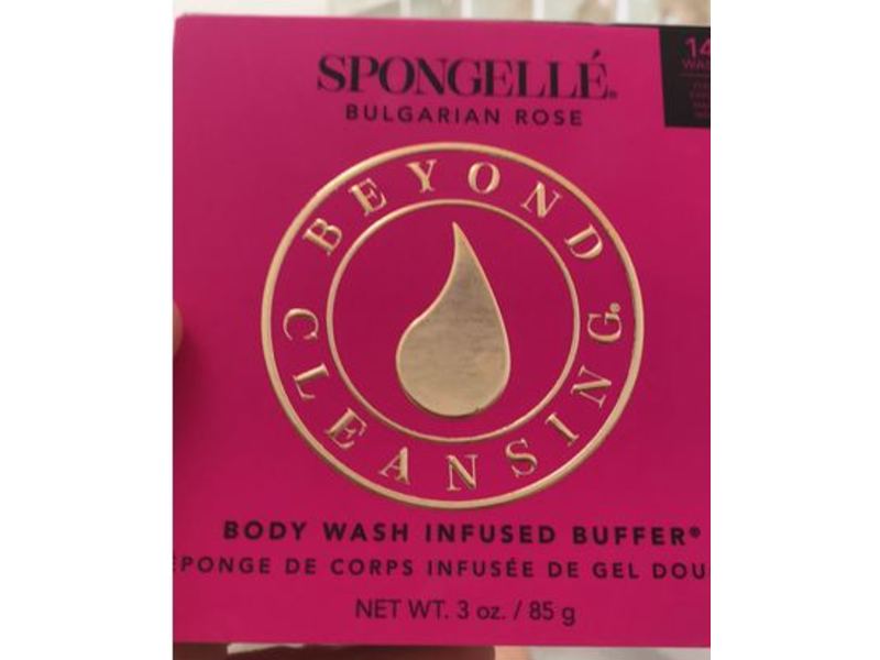 Spongelle Body Wash Infused Buffer, Bulgarian Rose, 3 oz/85 g