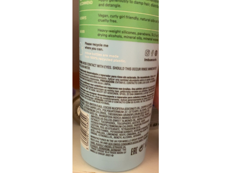 Imbue Coil Rejoicing Leave In Conditioner, 13.5 fl oz/400 mL